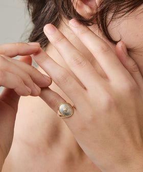 SV925ヒランヤ コンビ シグネット リング