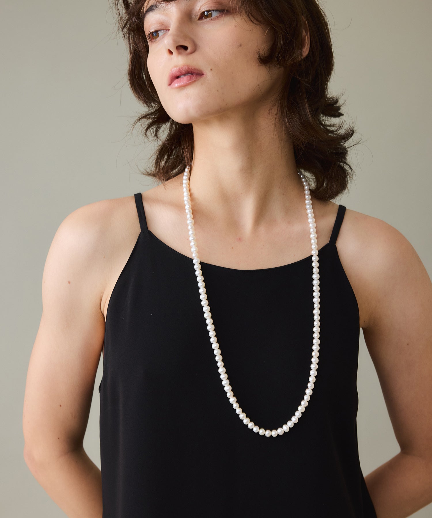100cm 5mmパール ネックレス