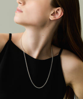 SV925 55cm オーバル チェーン ネックレス