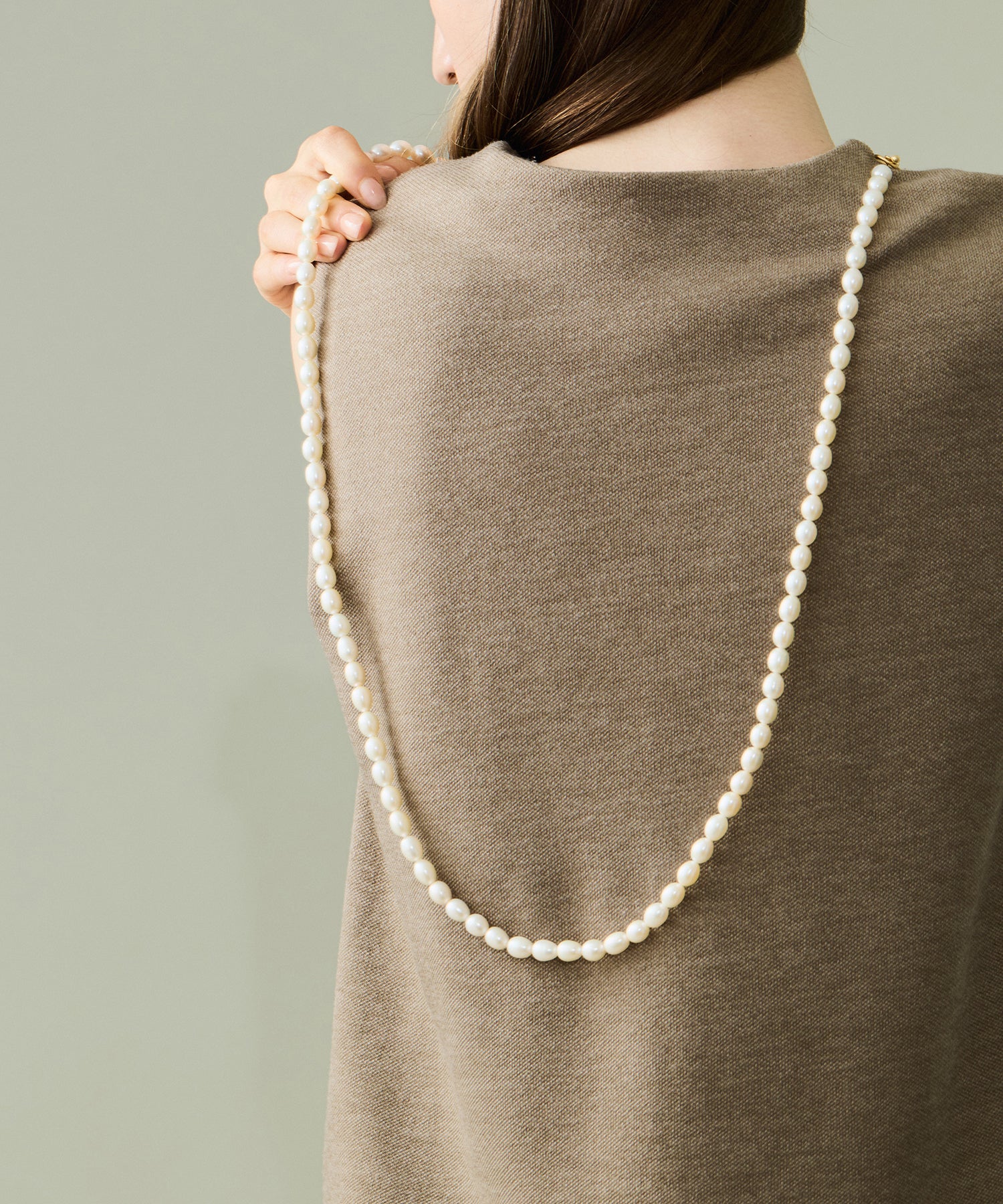115cm パール ロング ネックレス NEW