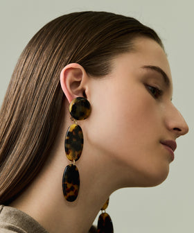 ベッコウ 3 pcs イヤリング