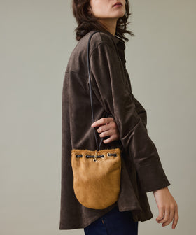 ハラコ ポシェットバッグ