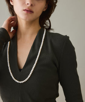 80cm 6mmパール ネックレス