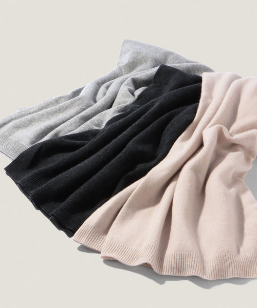 アソースメレ ASAUCE MELER 　ミドルゲージカシミアニットストール ASAUCE MELER（アソースメレ）の「【ASAUCE MELER】ミドルゲージ