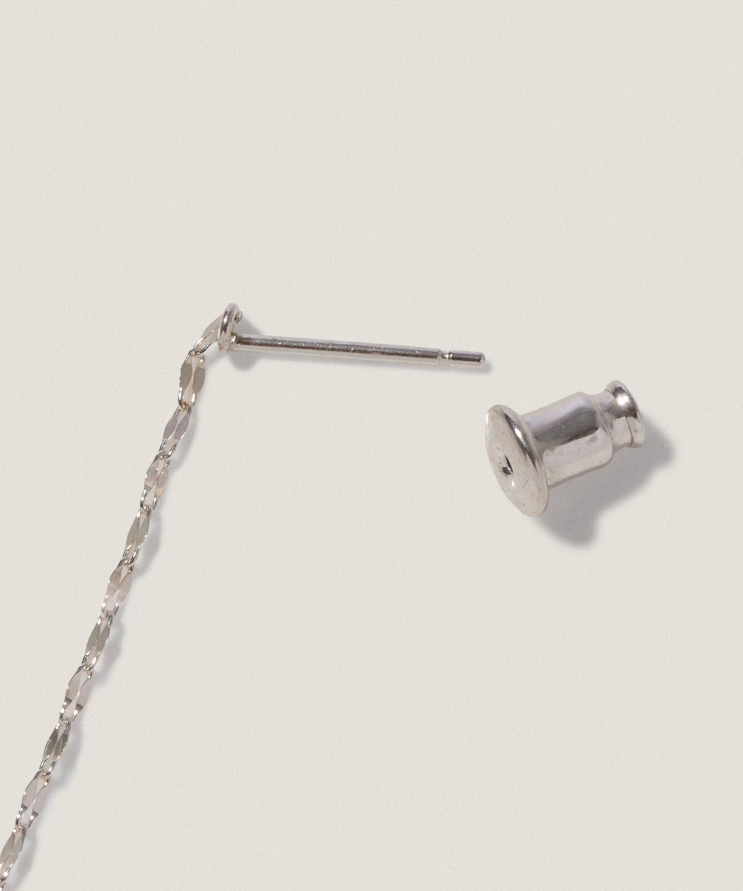 SV925 ペタル チェーン ロング ピアス（シングル） NEW