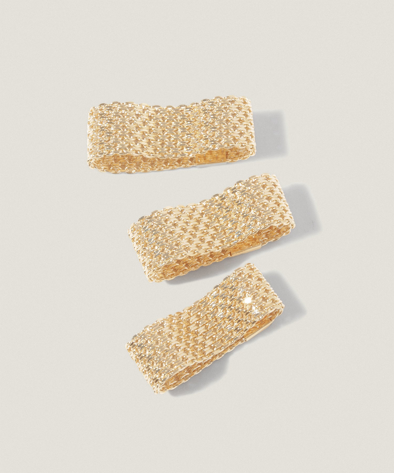 K18 ビスマルク 8列 リング