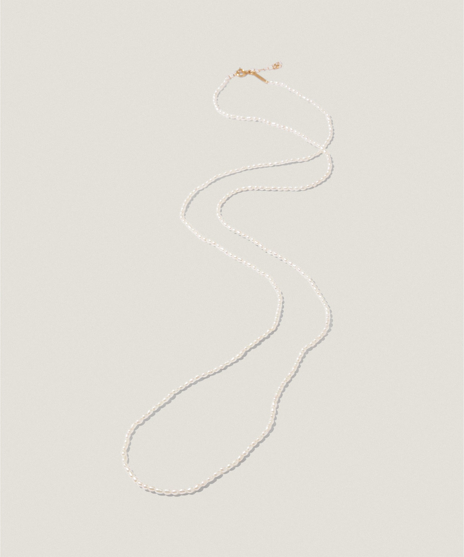 80cm 淡水 ライス パール ネックレス