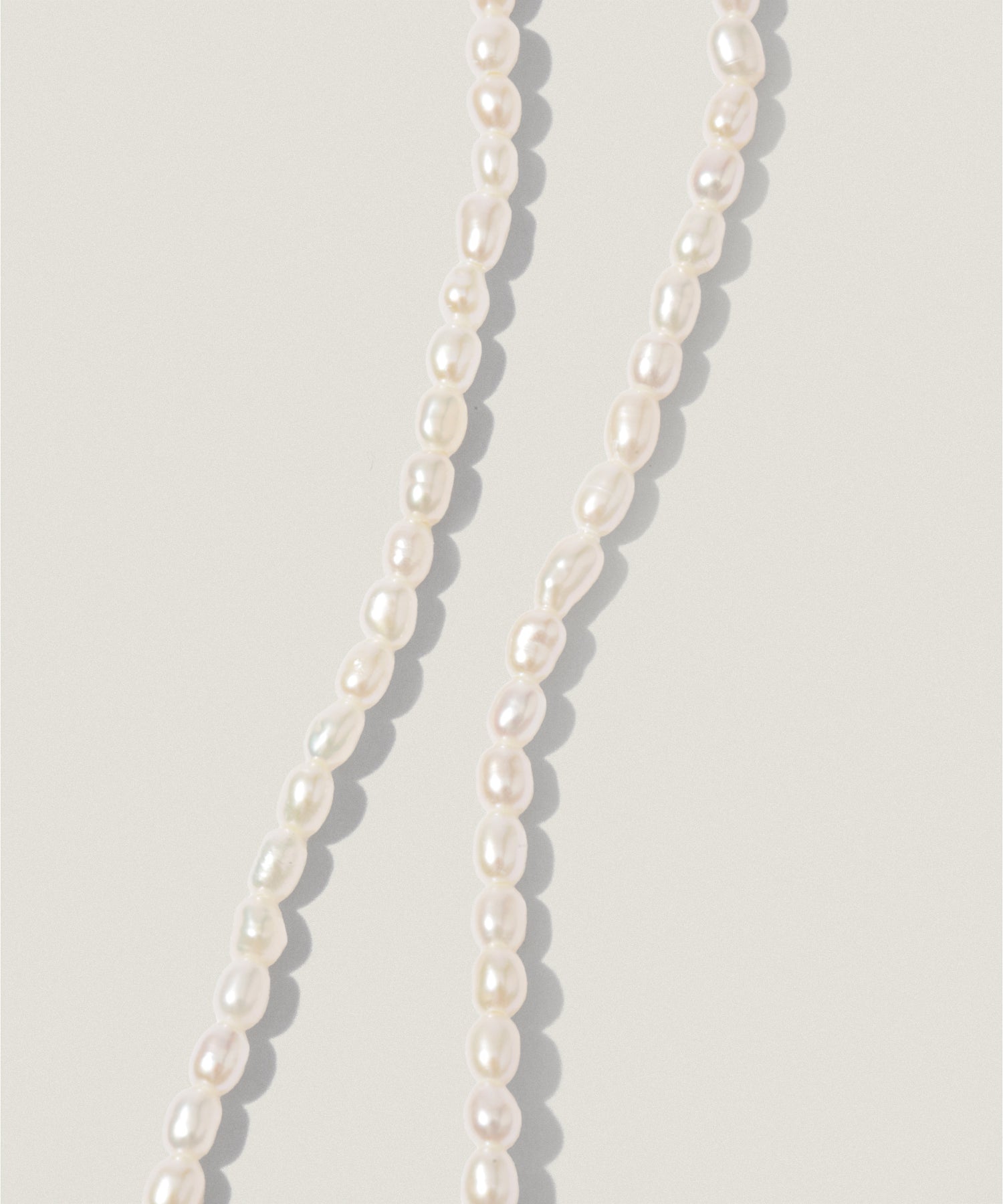 80cm 淡水 ライス パール ネックレス