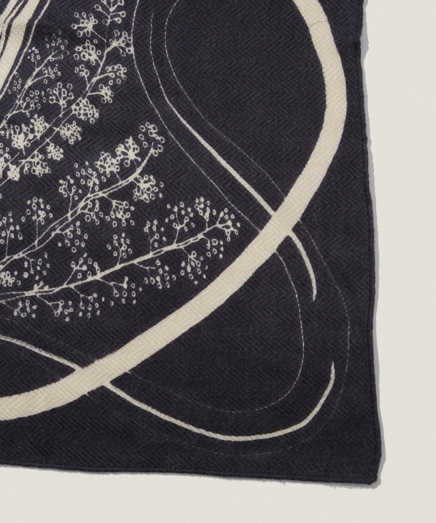 120cm ウール シルク バブル ストール