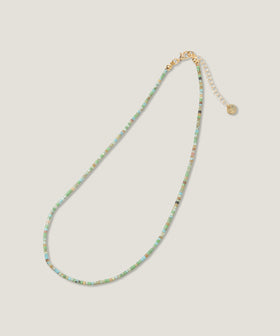 46cm ターコイズ ビーズ ネックレス