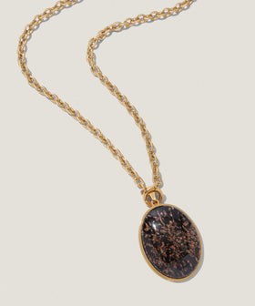 ヴィンテージ  ガラス ネックレス ブラック