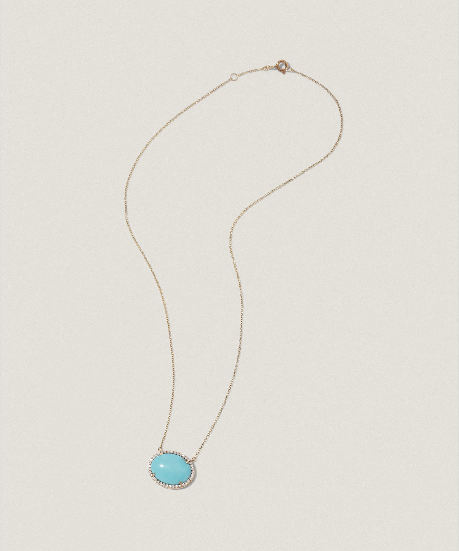 K18 ターコイズ ダイヤモンド ネックレス|ジュエリー|PIMENTÉ-ピモンテ