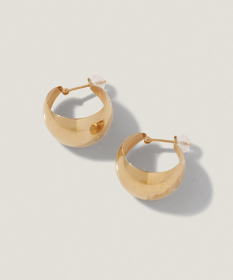 ワイド フープ ピアス S