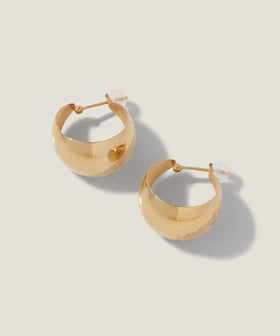 ワイド フープ ピアス S