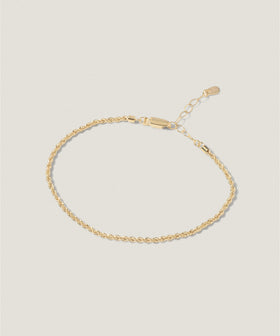 K18 ロープ チェーン ブレスレット