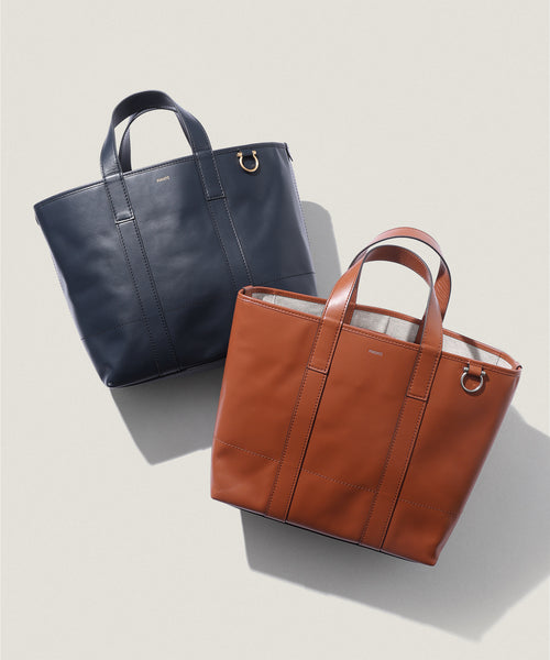 【ぽつ】MCFADIN ハンドメイド　オルテガ トート(ウール、レザー) レザー トートバッグ L|バッグ|PIMENTÉ-ピモンテオンラインストア