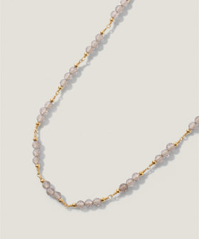 スモーキークォーツ ビーズ チョーカー