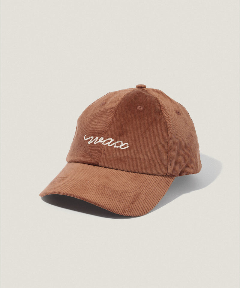 wax ロゴ コーデュロイ キャップ