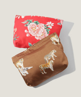 モロッコ プリント ポーチ