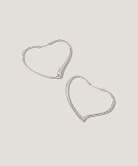 【オンラインストア限定】オープンハート フープ ピアス M _143