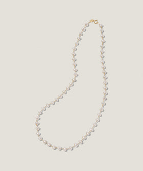 45cm スモール ポテト パール チェーン ネックレス