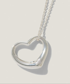 【オンラインストア限定】SV925 オープンハート ネックレス  L _260