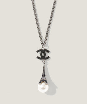 CHANEL ココマーク エッフェル塔モチーフ ネックレス ボックス付き