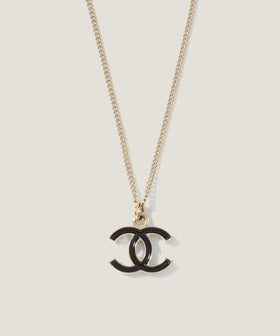 CHANEL ブラック ココマーク ネックレス ボックス・保証書付き